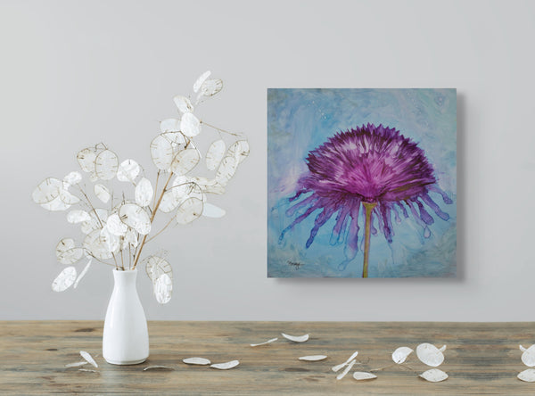 "The Flower Who Dreamed of Rain" - Original Painting